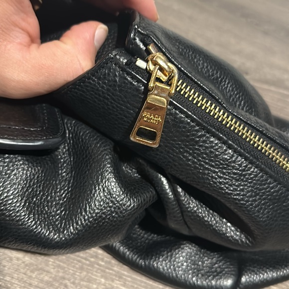 Black leather Prada Purse - Picture 8 of 15